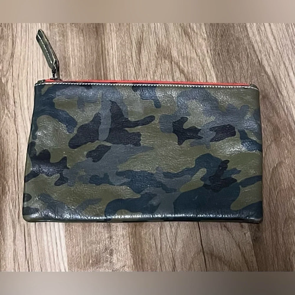 Velvet by Grahm & Spencer Valerie Camo Leather Clutch